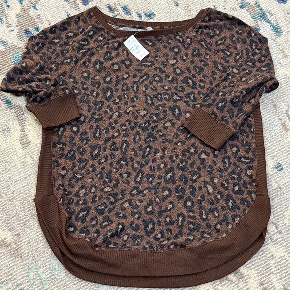 Maurices Tops - New with tags animal leopard print ladies women 3/4 sleeve blouse top shirt sz S
